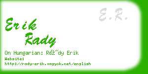 erik rady business card